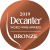 Decanter World Wine Awards 2019 - Medalha de Bronze - Crescendo Tinto 2016